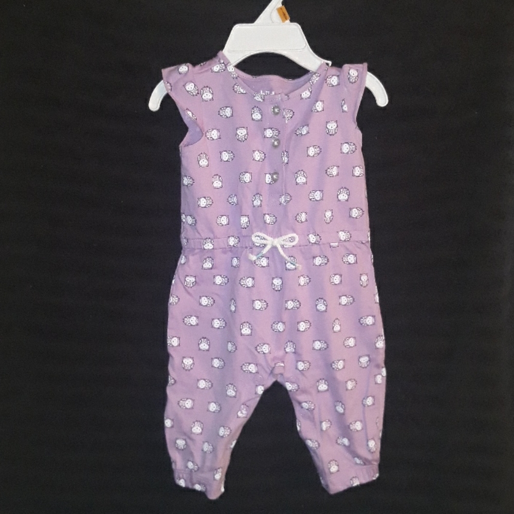 An Owl printed romper